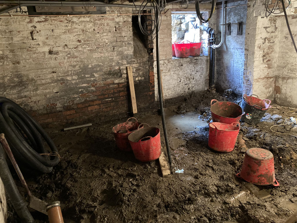 Cellar conversion in Huddersfield